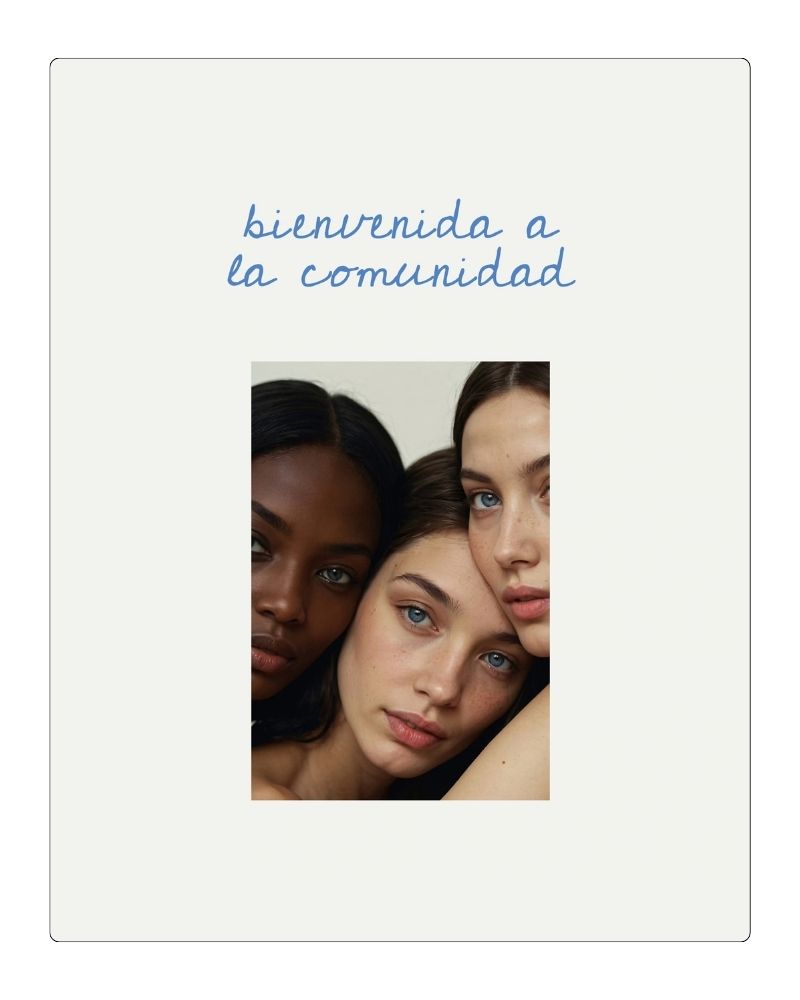 Email de bienvenida con el mensaje «Bienvenida a la comunidad» y una fotografía de la autora